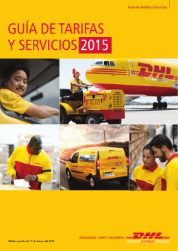 DHL Express Tarifas y Guía de Servicios 2015