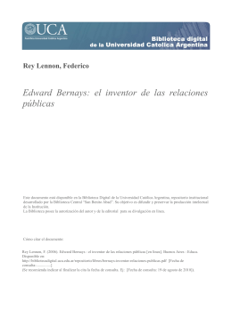 Edward Bernays: el inventor de las relaciones públicas
