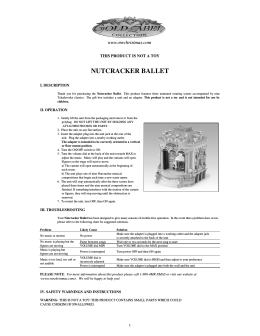 NUTCRACKER BALLET Manual SP&ENG&GM&FR