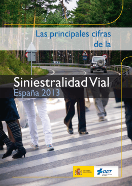 Las principales cifras de la Siniestralidad Vial. España 2013