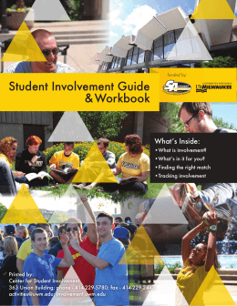 Student Involvement Guide & Workbook