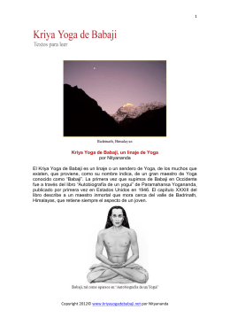 versión en pdf - Kriya Yoga de Babaji