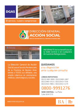 ACCIÓN SOCIAL - Servicio Penitenciario Bonaerense