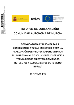 Informe resultado subsanación Murcia