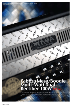 Cabeza Mesa/Boogie Multi-Watt Dual Rectifier 100W