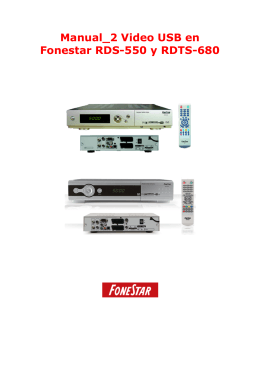 Manual_2 Video USB en Fonestar RDS-550 y RDTS-680