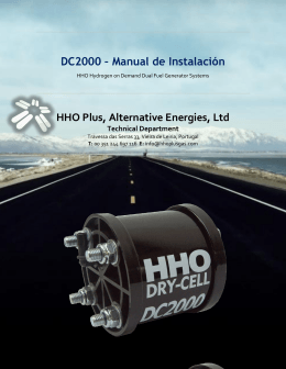DC2000 – Manual de Instalación HHO Plus, Alternative Energies, Ltd