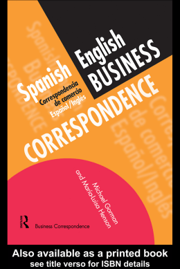 Spanish commercial correspondence