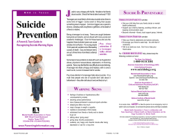 Suicide Prevention.p65 - Texas Suicide Prevention