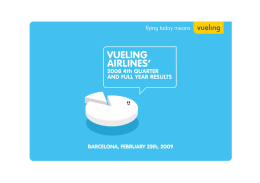 Vueling Airlines` Q4 and Full