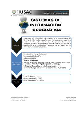 esp. en sistemas de informacion geografica