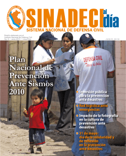 Plan Nacional de Prevención Ante Sismos 2010