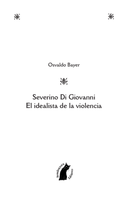 S Severino Di Giovanni El idealista de la violencia