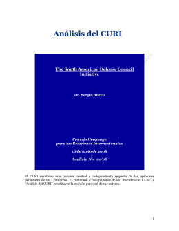 Análisis del CURI - Universidad ORT Uruguay
