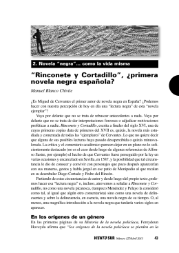 “Rinconete y Cortadillo”, ¿primera novela negra