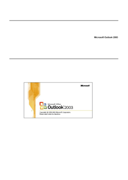 Manual Microsoft Outlook 2003