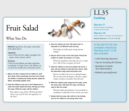Fruit Salad - Teaching Strategies Online