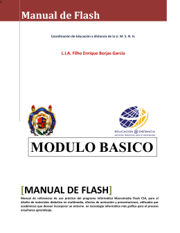 Manual de Flash - Coordinación General de Educación a Distancia