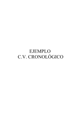EJEMPLO C.V. CRONOLÓGICO