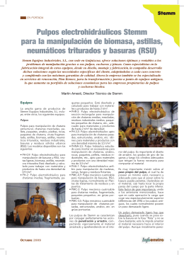 Pulpos electrohidráulicos Stemm para la manipulación de biomasa