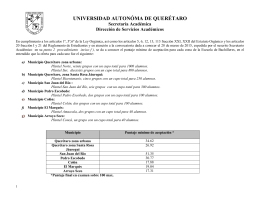 I N S C R I P C I O N E S - Universidad Autónoma de Querétaro
