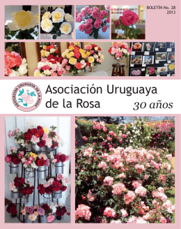 boletín anual 2013 - Asociación Uruguaya de la Rosa