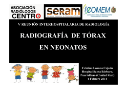 TORAX neonatos ARC-ICOMEM Febrero 2014