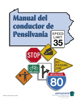 Manual Del Conductior De Pensilvania