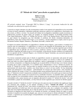 Método del Árbol - Asociación Española de Papiroflexia