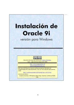 Guía de instalación de Oracle 9i