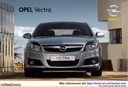 Catálogo del Opel Vectra