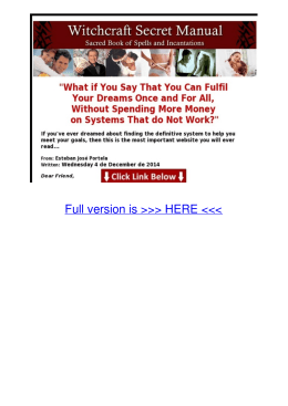 Text Witchcraft Secret Manual