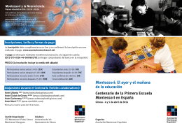 Centenario de la Primera Escuela Montessori en España