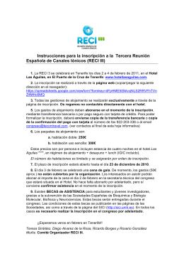 RECI III - the spanish ion channel initiative