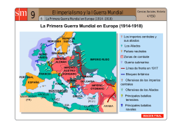 La I Guerra Mundial en Europa