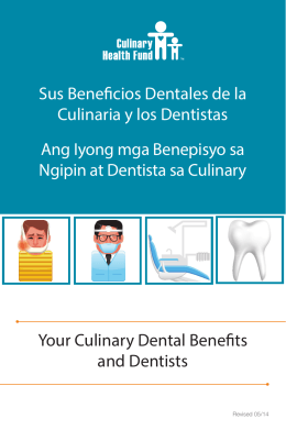 Sus Beneficios Dentales de la Culinaria y los Dentistas Ang Iyong