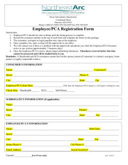 Employee/PCA Registration Form