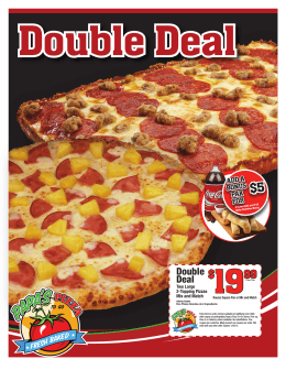 Coupons - Papa`s Pizza