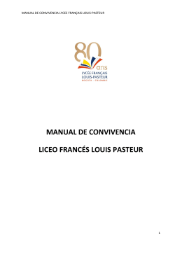 MANUAL DE CONVIVENCIA LICEO FRANCÉS LOUIS PASTEUR