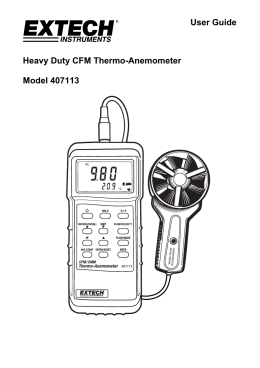 User Guide Heavy Duty CFM Thermo