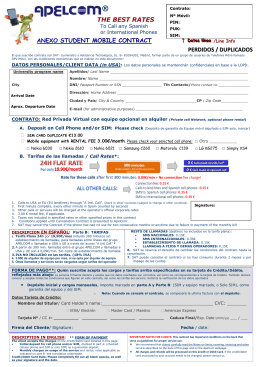 (duplicate contract) fill it and sign it and reach SAT (Apelcom®)