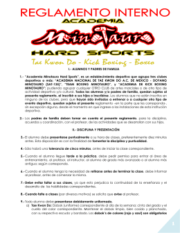 Reglamento Interno Academia Minotauro Hard Sports San Andrés