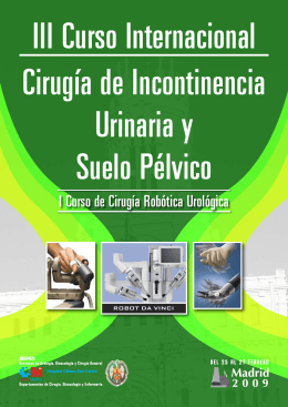 III Curso Internacional Cirugía de Incontinencia Urinaria y Suelo