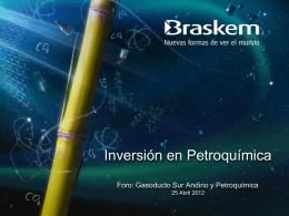 Inversión en Petroquímica - Gobierno Regional de Moquegua
