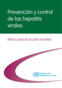 Prevención y control de las hepatitis virales: