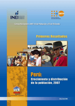 Perú: Crecimiento y Distribución de la población, 2007