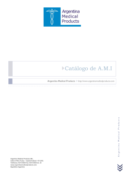 Catlogo de A.M.I - Argentina Medical Products
