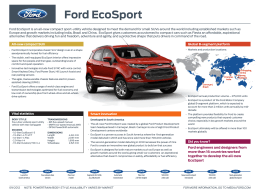 Ford ecosport - Ford Media Center