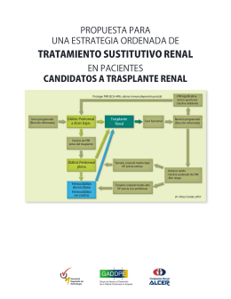 tratamiento sustitutivo renal - Diálisis Peritoneal Domiciliaria