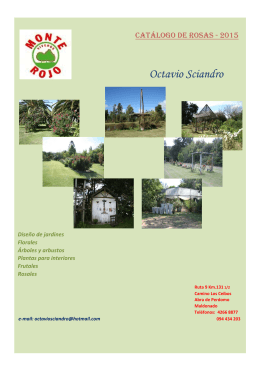 Catálogo Monte Rojo 2015